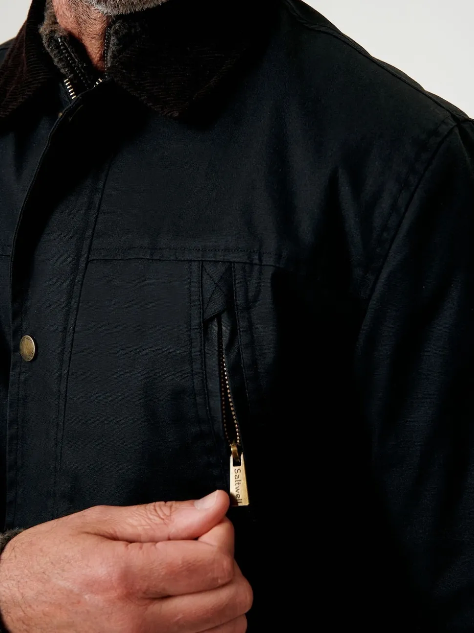 Saltwell Waxed Cord Collar Jacket