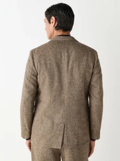 Sand Relaxed Fit Wool Blend Suit Jacket
