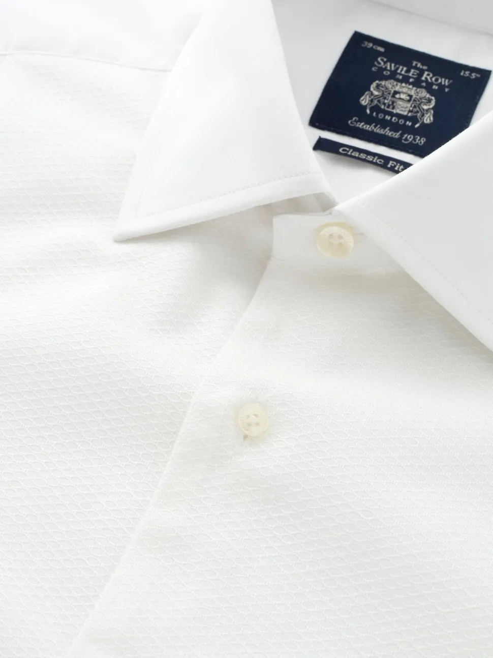 Savile Row Company White Classic Fit Marcella Bib Tuxedo Cotton Shirt