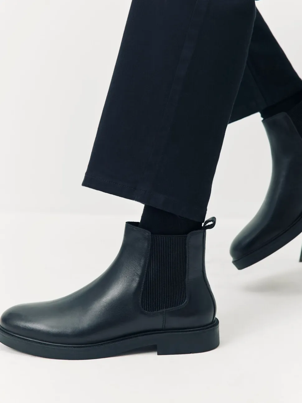 Schuh Black Dice Leather Chelsea Boots