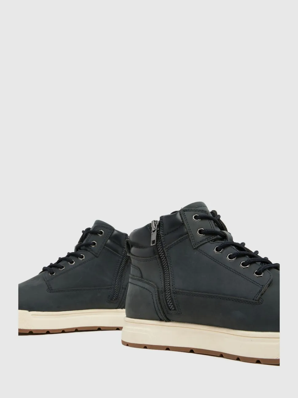 Schuh Blue Gio Leather Lace-Up Shoes