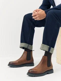 Schuh Brown Dax Leather Boots