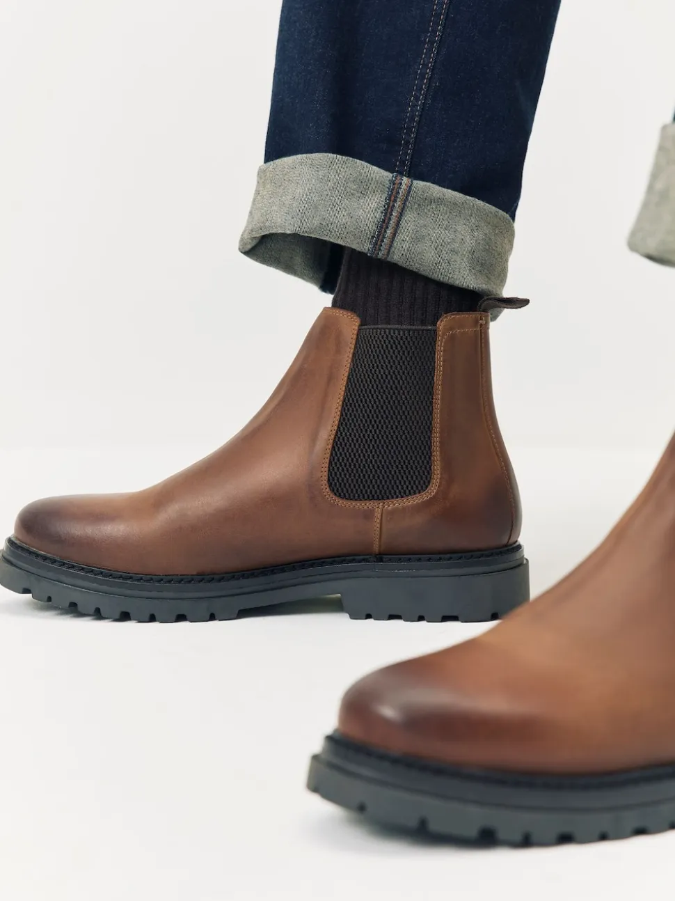 Schuh Brown Dax Leather Boots