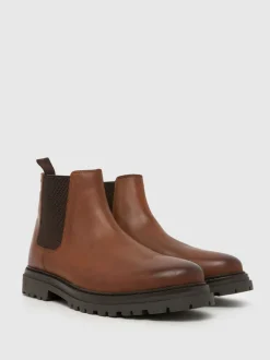 Schuh Brown Dax Leather Boots