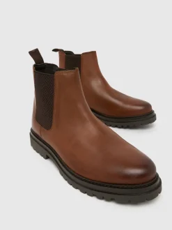 Schuh Brown Dax Leather Boots