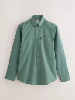 Seafoam Green Slim Fit Button Down Easy Iron Oxford Shirt