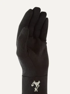 Sealskinz Coltishall Solo Merino Running Black Gloves