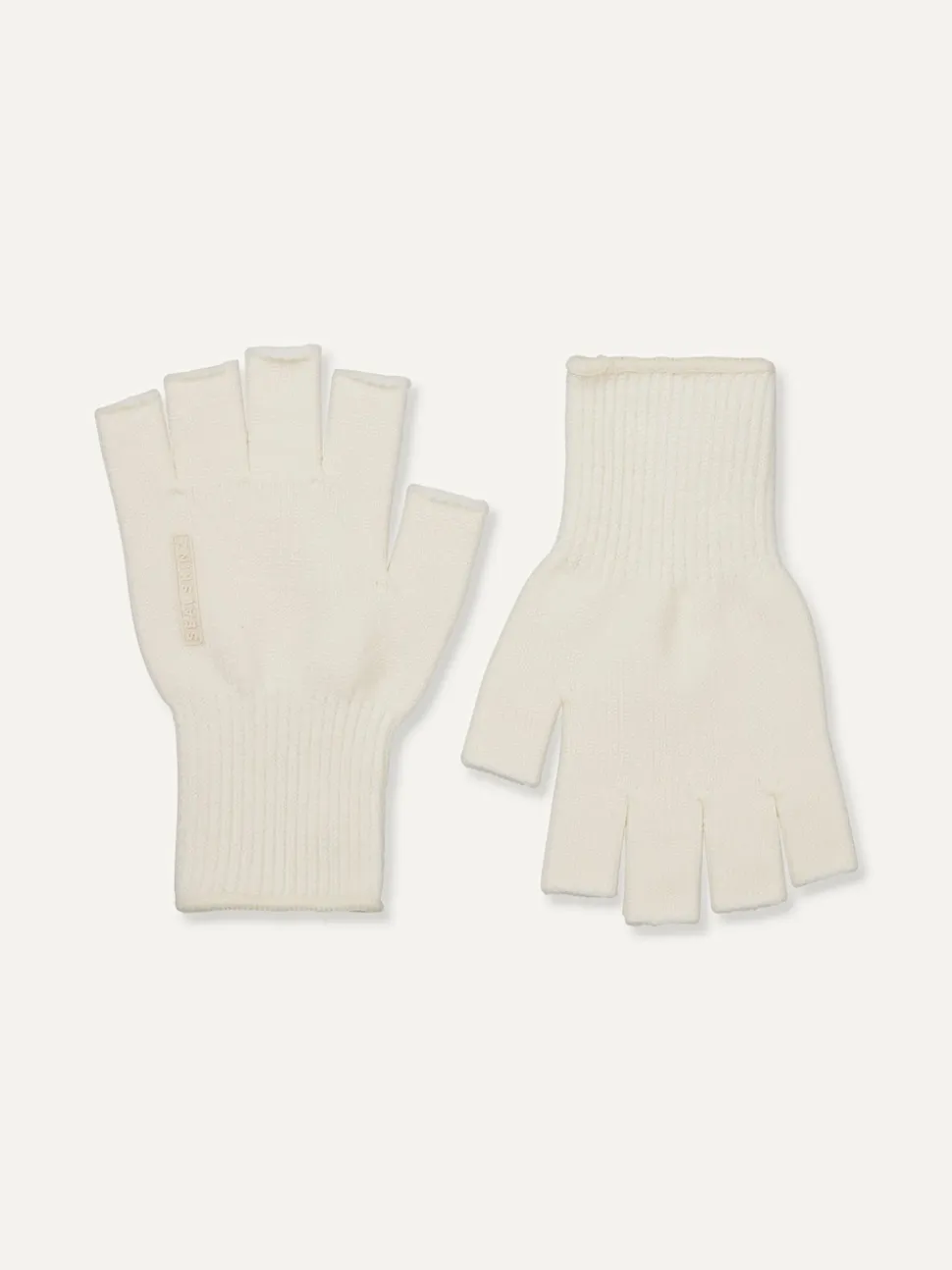 Sealskinz Cream Thornham Solo Merino Mittens