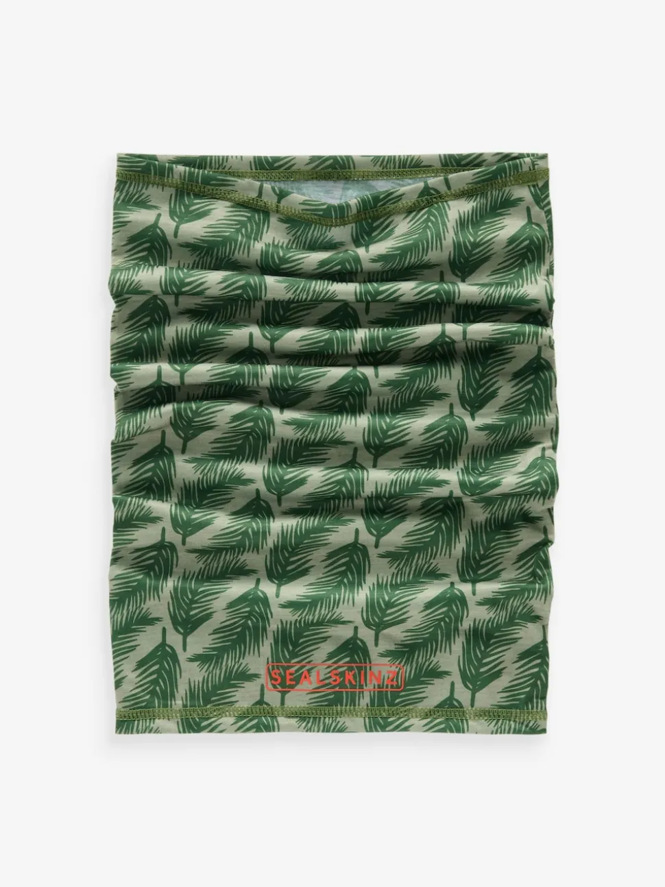 Sealskinz Green Harpley Water Repellent Winter Leaf Print Neck Warmer Snood