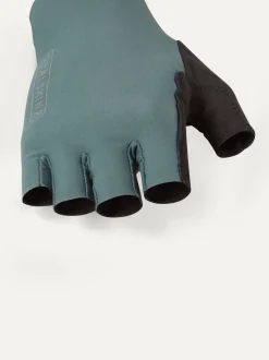 Sealskinz Green Rushford Single Layer Fingerless Cycling Gloves with Pro Gel Padding