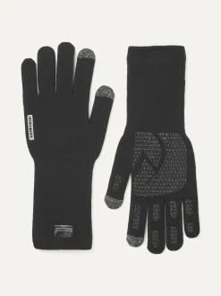Sealskinz Skeyton Waterproof All Weather Ultra Grip Knitted Gauntlet Black Gloves