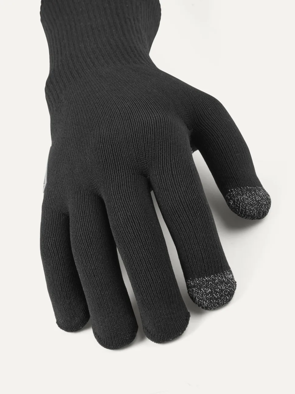 Sealskinz Skeyton Waterproof All Weather Ultra Grip Knitted Gauntlet Black Gloves