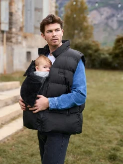 Seraphine Black Mens Babywearing Gilet