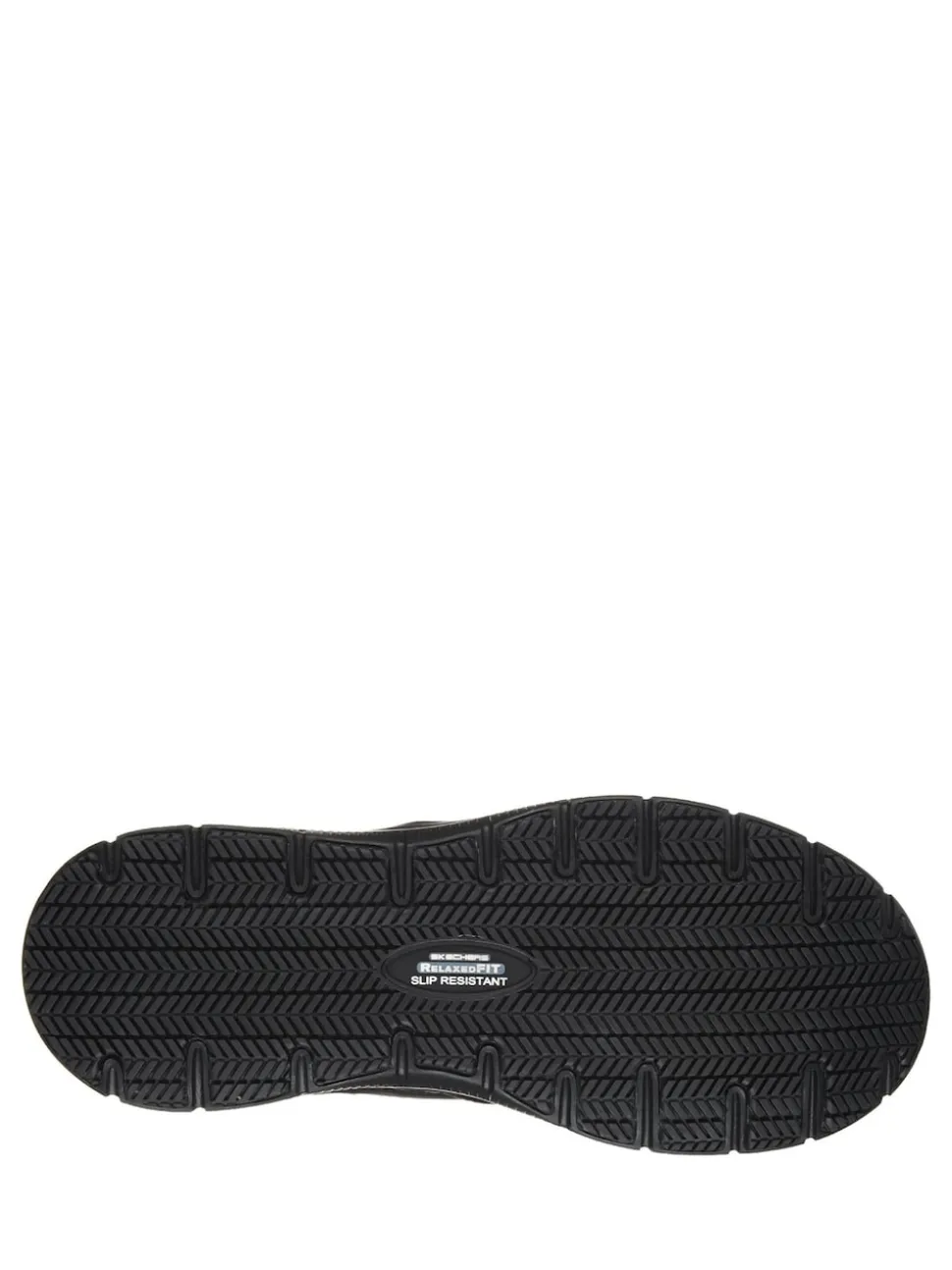 Skechers Black Bronwood Slip Resistant Slip-On Mens Work Shoes