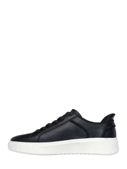 Skechers Black Court Break Double Vented Slip In Trainers