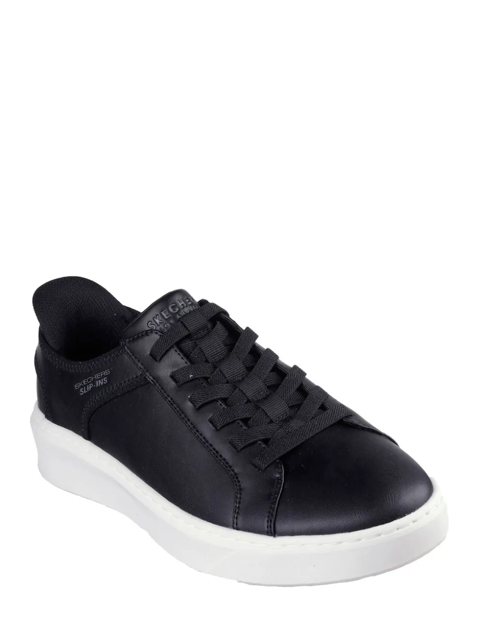 Skechers Black Court Break Double Vented Slip In Trainers