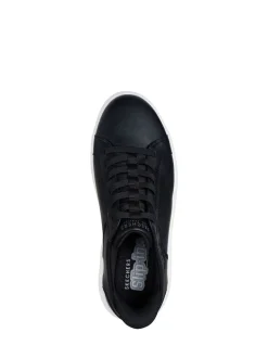 Skechers Black Court Break Double Vented Slip In Trainers