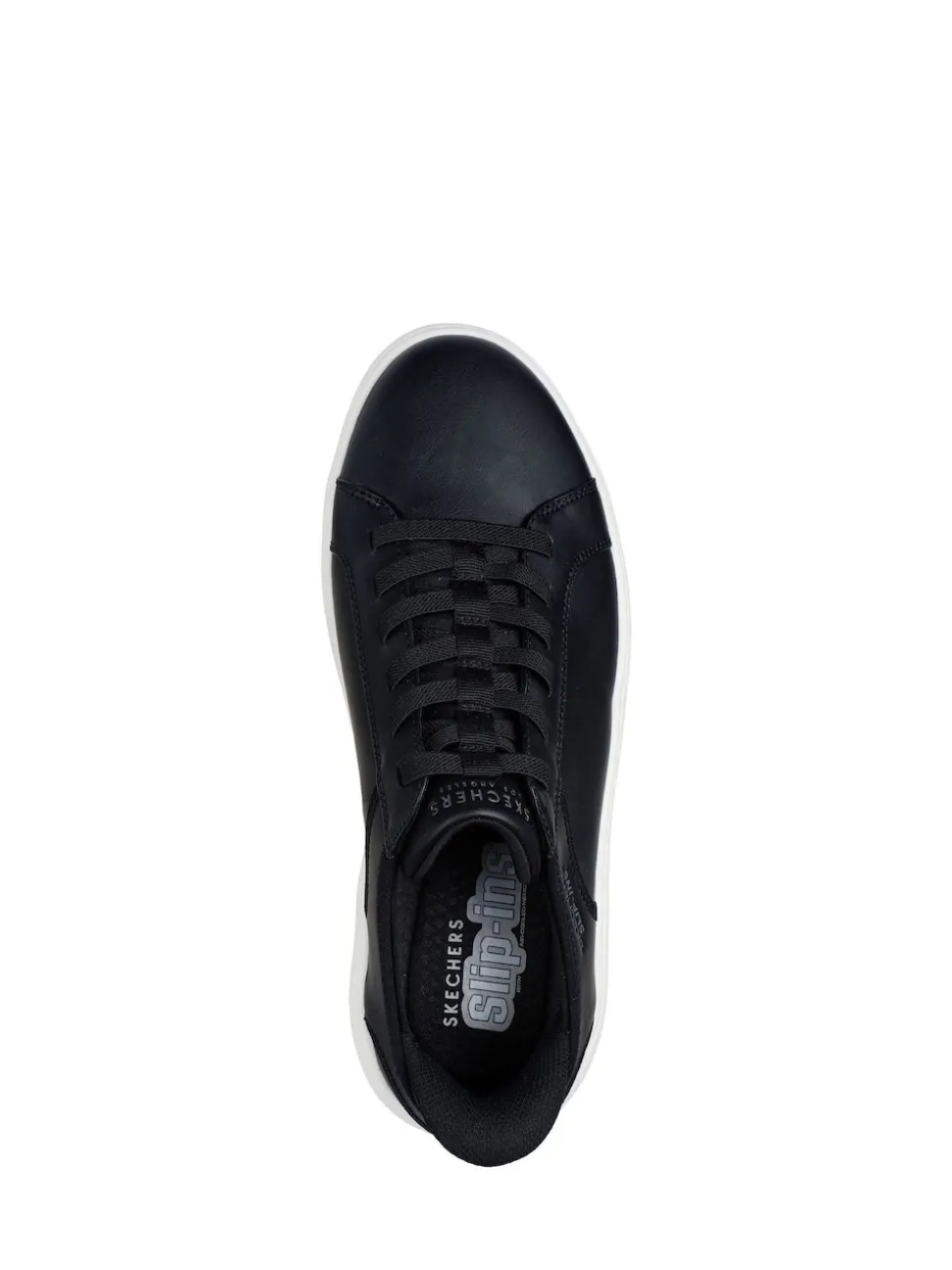 Skechers Black Court Break Double Vented Slip In Trainers