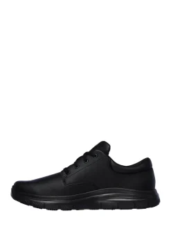 Skechers Black Mens Flex Advantage Fourche Slip Resistant Work Shoes