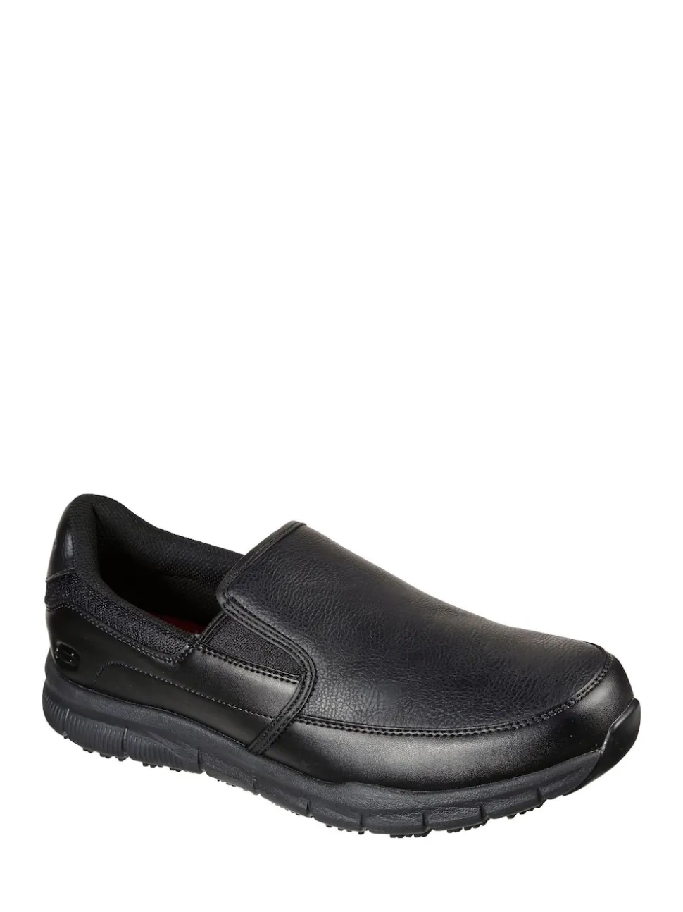 Skechers Black Mens Nampa Groton Resistant Slip On Shoes