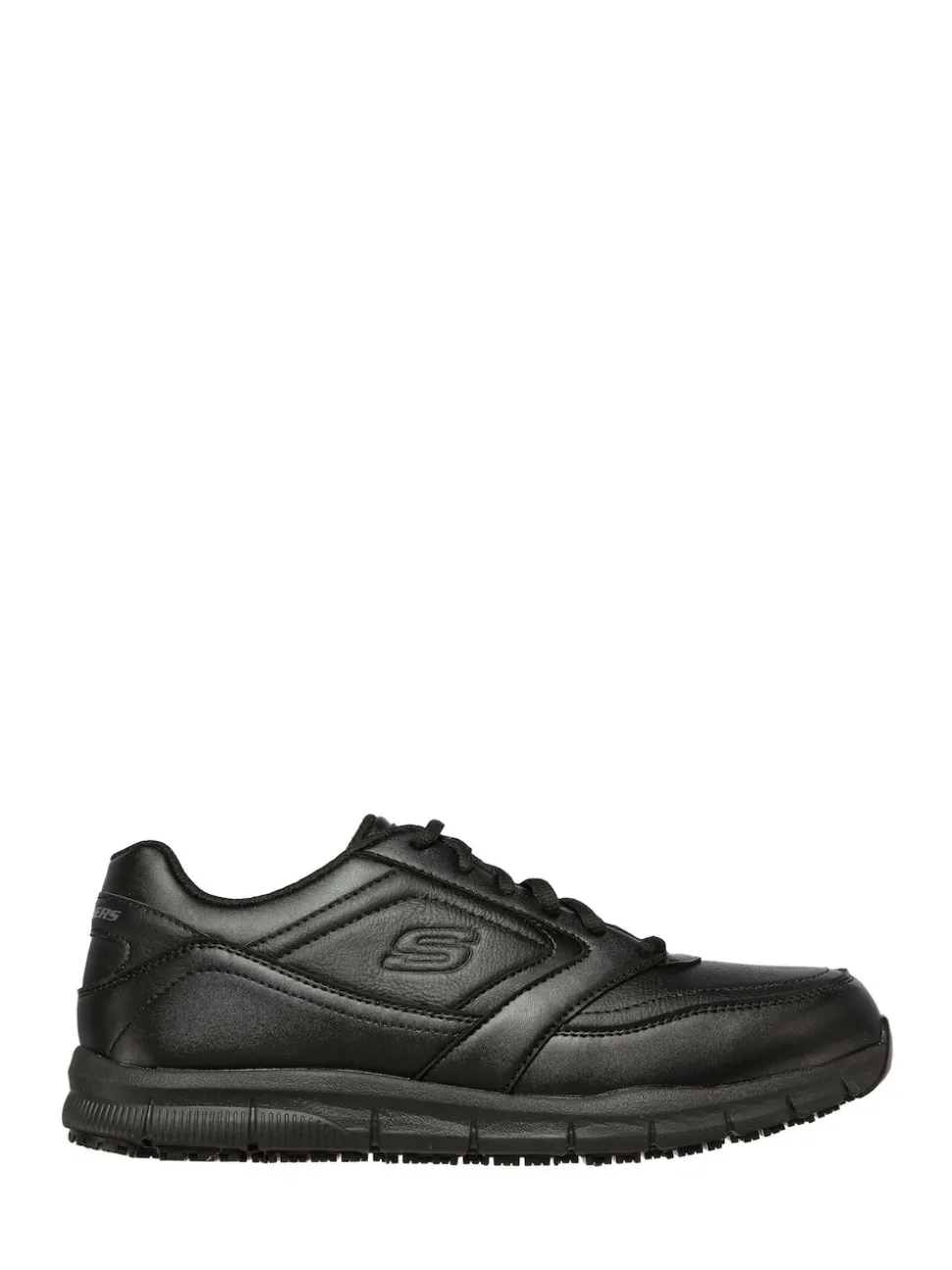 Skechers Black Mens Relaxed Fit Work Trainers