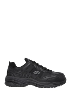 Skechers Black Mens Soft Stride Grinnell Slip Resistant Safety Shoes