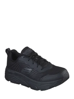 Skechers Black Relaxed Fit Work Max Cushioning Elite Trainers