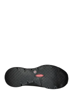 Skechers Black Work Arch Fit Ringstap Slip Resistant Mens Trainers