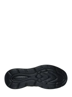 Skechers Black/White Garner Newick Slip In Trainers