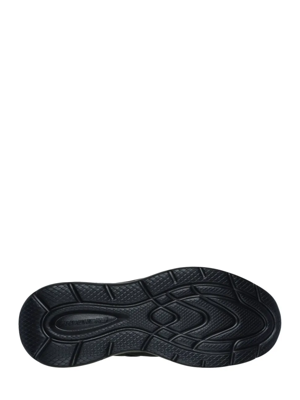 Skechers Black/White Garner Newick Slip In Trainers