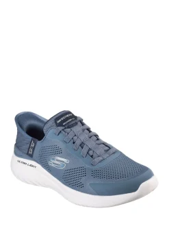 Skechers Blue Chrome Slip-ins Bounder 2.0 Emerged Trainers