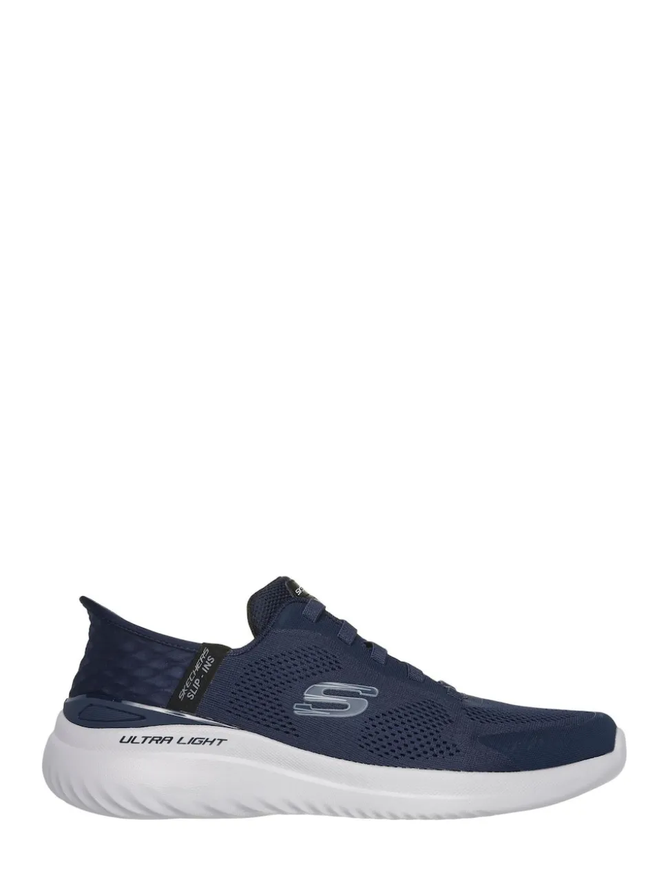 Skechers Blue Wide Fit Slip Ins Bounder 2.0 Emerged Trainers