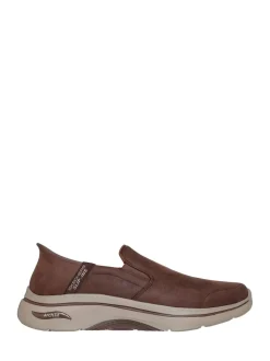 Skechers Brown Go Walk Arch Fit 2.0 Quest Trainers