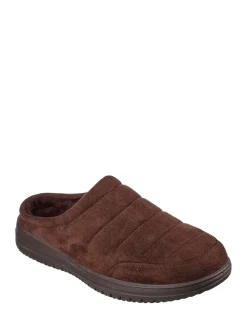Skechers Brown Mens Murette Garvanza Slippers