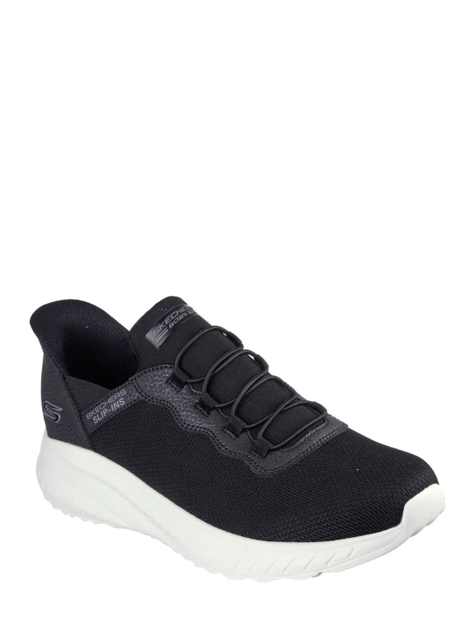 Skechers Dark Black Bobs Squad Chaos Daily Hype Slip In Trainers