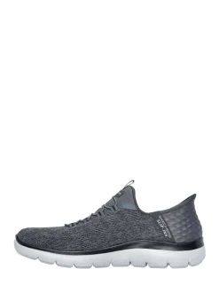 Skechers Grey Mens Slip In Summits Key Pace Trainers
