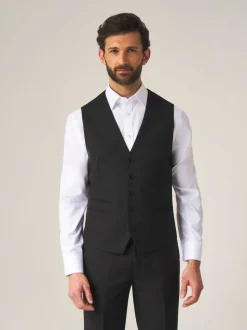 Skopes Black Madrid Regular Fit Suit Waistcoat