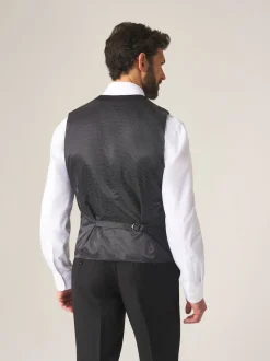 Skopes Black Madrid Regular Fit Suit Waistcoat