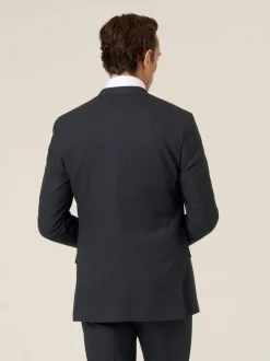 Skopes Black Methley Tailored Fit Semi-Plain Suit Jacket
