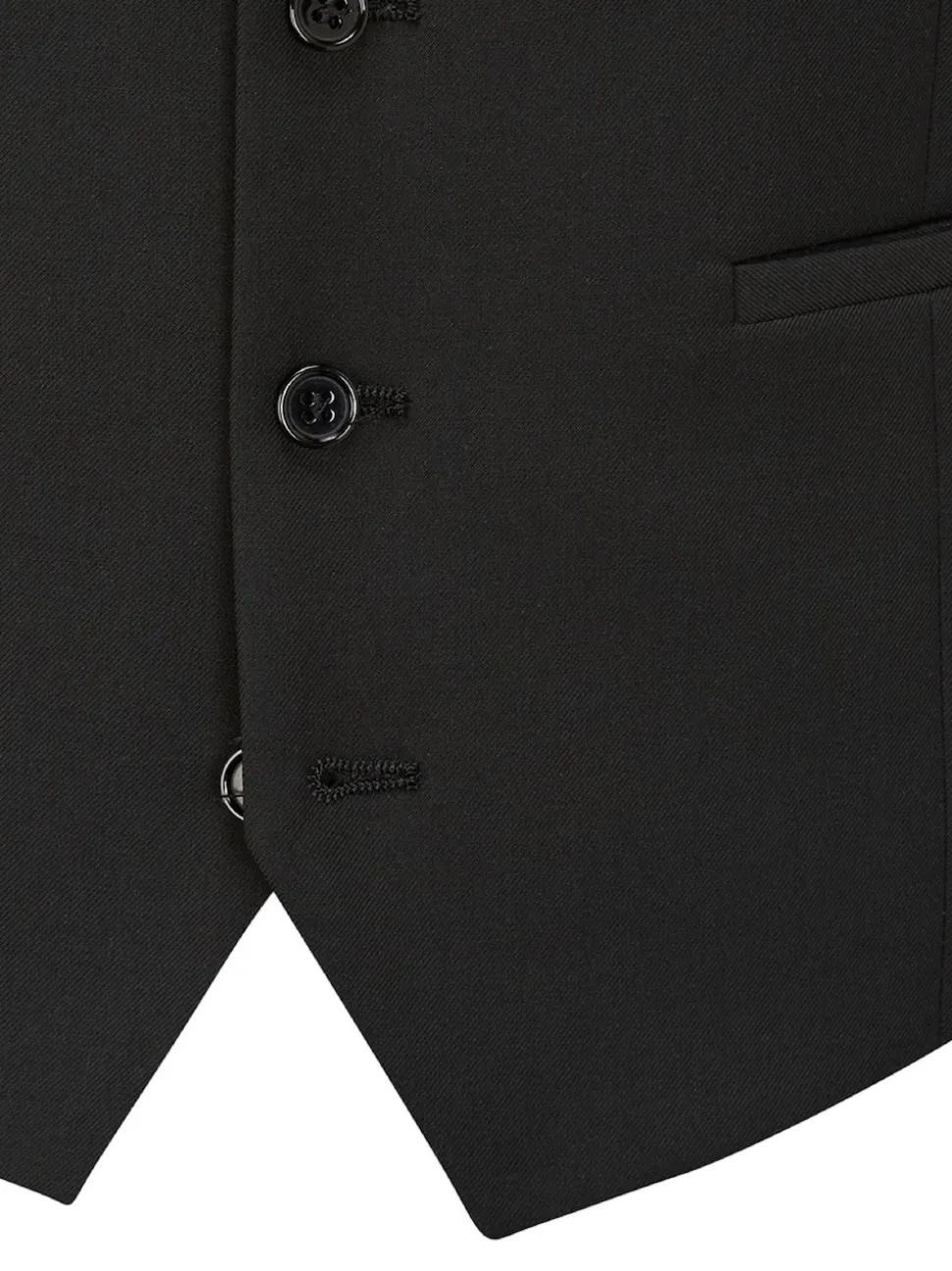 Skopes Black Milan Scoop Slim Fit Suit Waistcoat