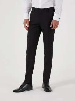 Skopes Black Milan Tapered Fit Suit Trousers