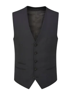 Skopes Black Newman Check Tailored Fit Suit Waistcoat
