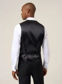 Skopes Black Party Paisley Waistcoat