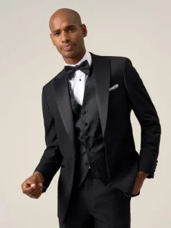 Skopes Black Party Paisley Waistcoat