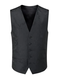 Skopes Black Party Paisley Waistcoat