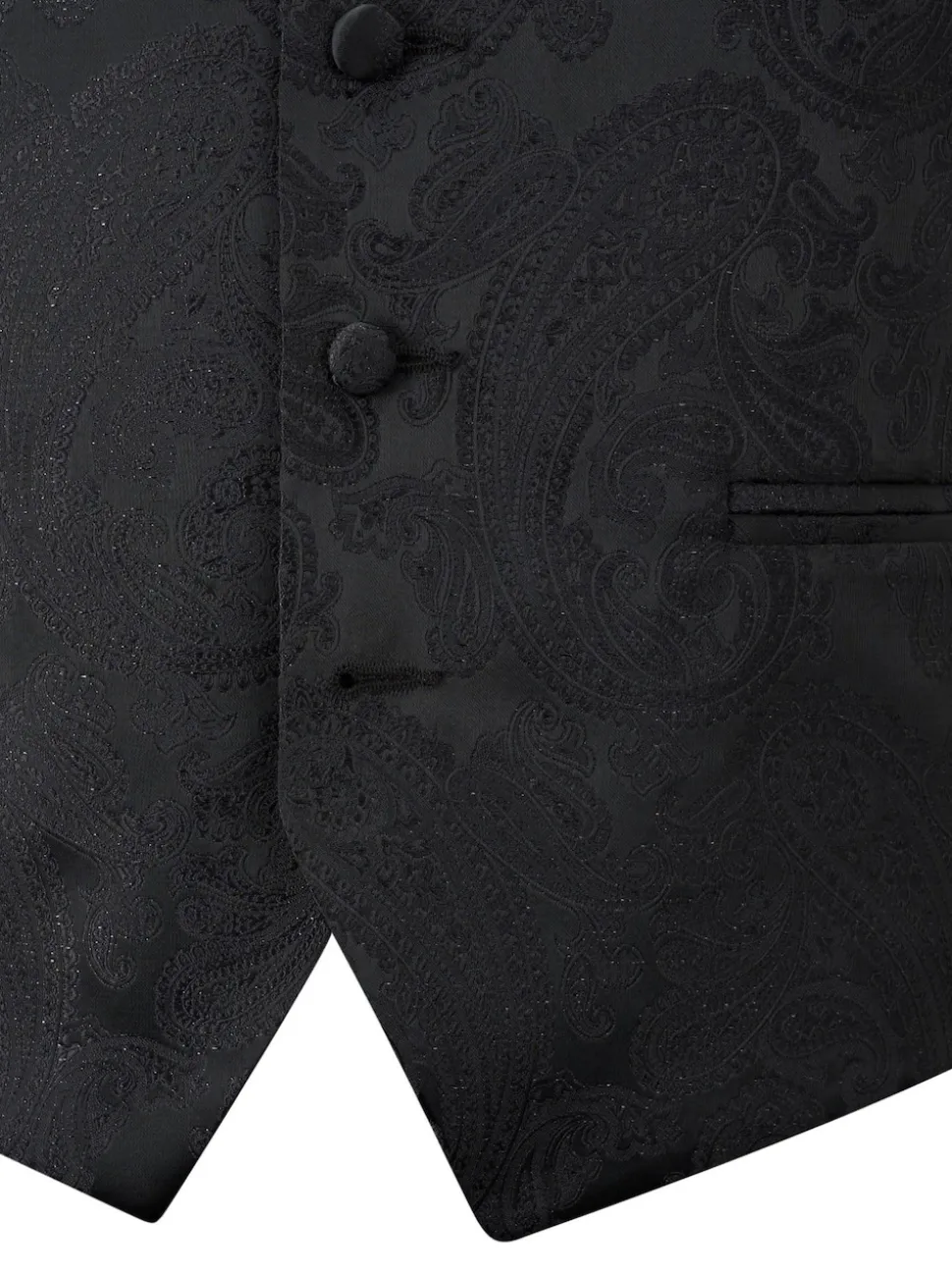 Skopes Black Party Paisley Waistcoat