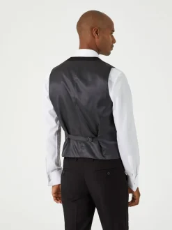 Skopes Black Sinatra Suit Scoop Waistcoat