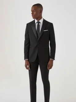 Skopes Black Slim Sinatra Fit Dinner Suit Jacket