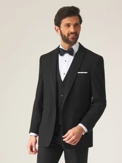 Skopes Black Tailored Fit Ronson Dinner Suit Jacket