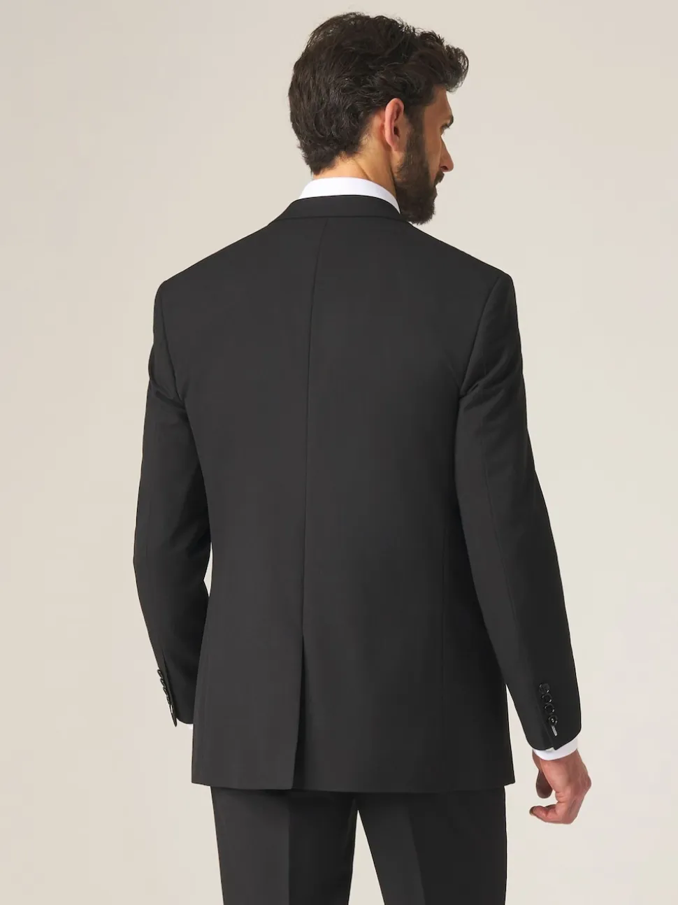 Skopes Black Tailored Fit Madrid Suit: Jacket